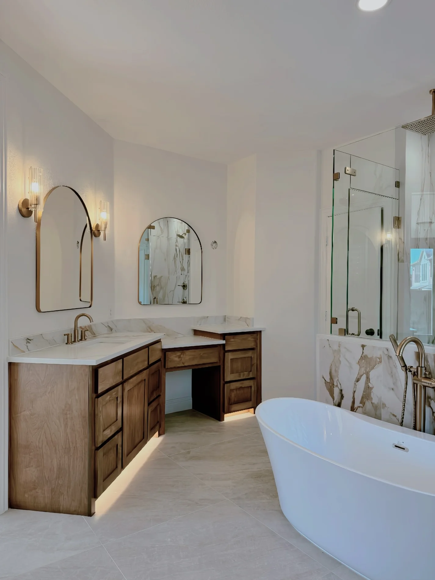 Custom bathroom remodeling project by Modern Nomad Construction